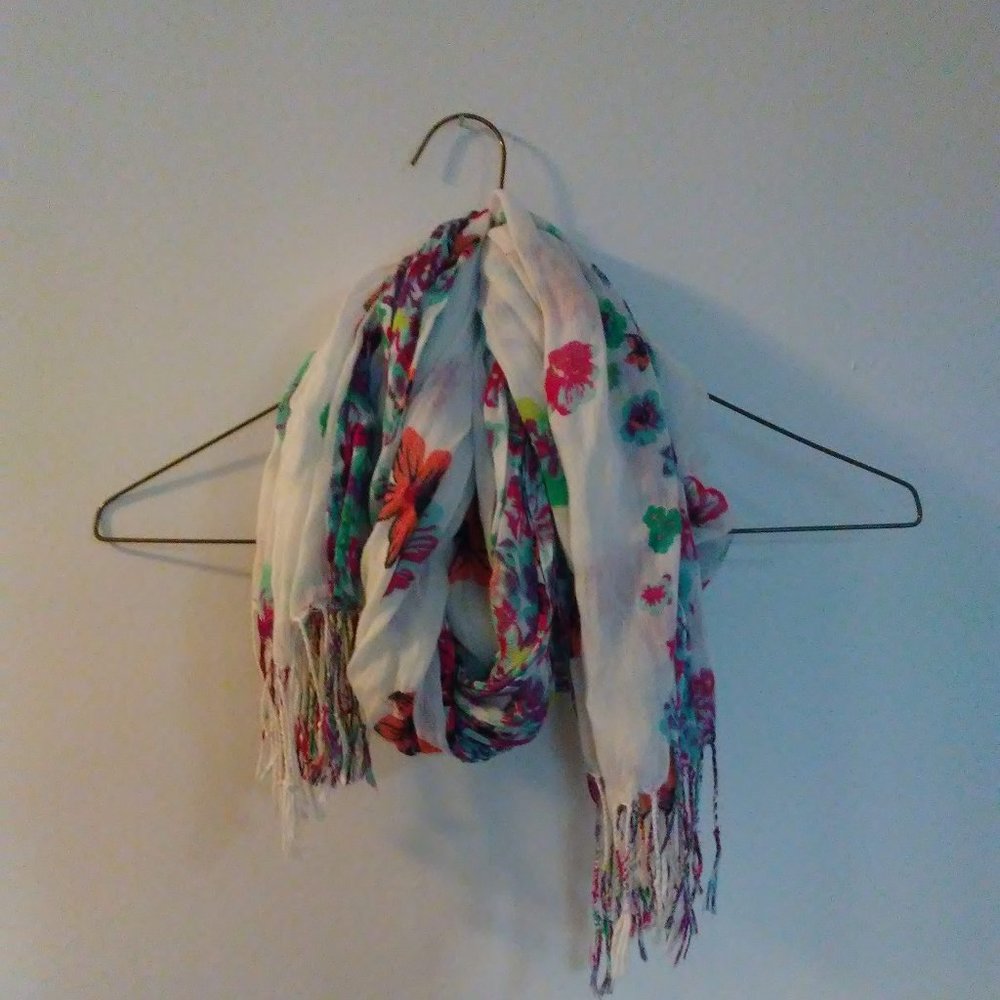 Lightweight Floral Scarf